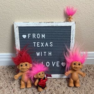 Vintage Russ Troll Lot of 4 Dolls